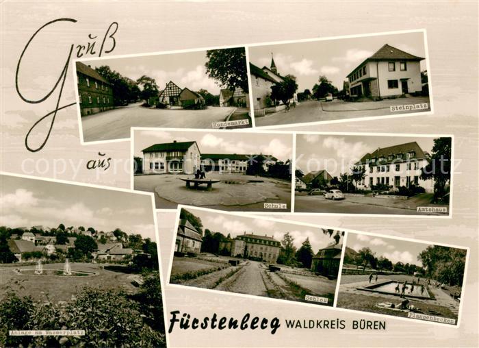 Fuerstenberg Westfalen Amtshaus Schule Schloss Planschbecken