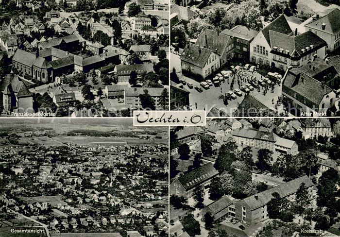 Vechta Fliegeraufnahmen Franziskanerkloster Alter Markt Gesamtansicht