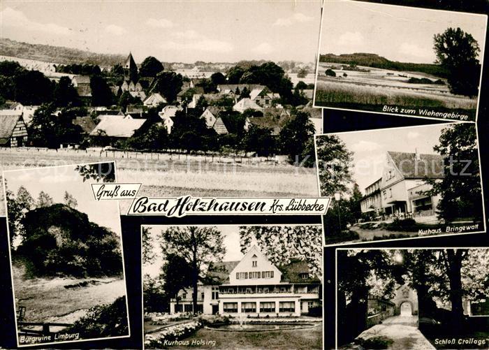 Bad Holzhausen Luebbecke Burgruine Limburg Kurhaus Holsing Schloss Crollage