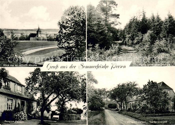 Schwenningdorf Wiehengebirge Pension-Persen Gartenansicht