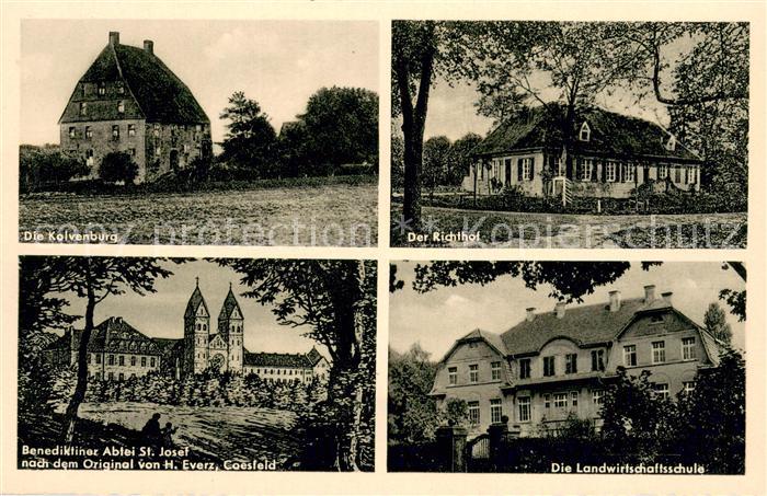 Billerbeck Westfalen Kolvenburg Richthof Landwirtschaftsschule Benediktiner Abte
