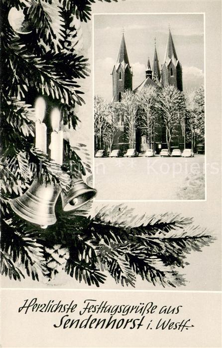 Sendenhorst Festtagsgruesse Kirche Im Winter