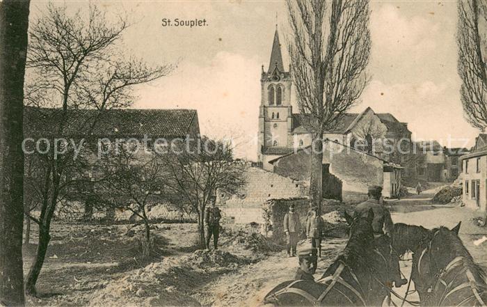 St-Souplet 59 Zerstoertes Dorf in WK1