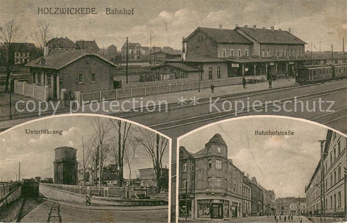 Holzwickede Bahnhof Unterfuehrung Bahnhofstrasse