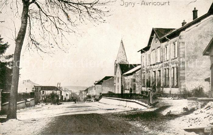 Avricourt Luneville Strassenpartie Feldpost