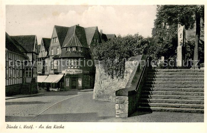 Buende Westfalen An der Kirche Gasthaus Fischer und Heuer