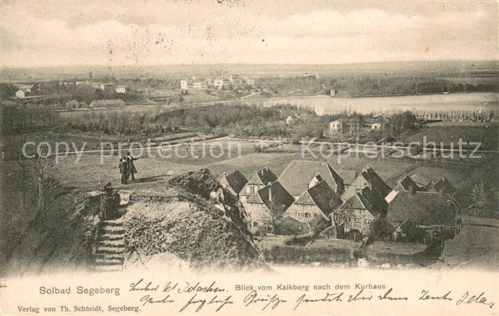 Bad Segeberg Blick vom Kalkberg nach dem Kurhaus
