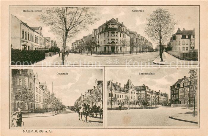 Naumburg Saale Halleschestrasse Oststrasse Barbaraplatz