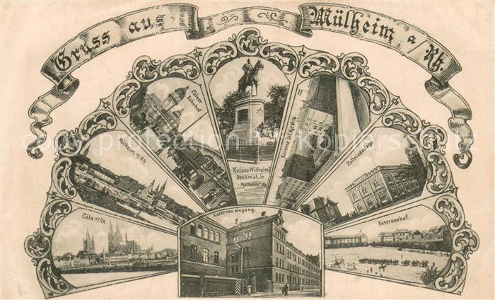 Muelheim Rhein Kaserne Faecherkarte