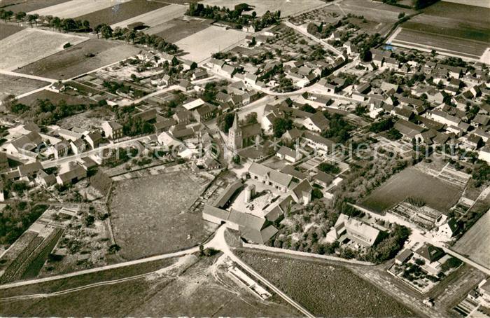 Heppendorf Fliegeraufnahme mit Kaufhaus Martin Bellen