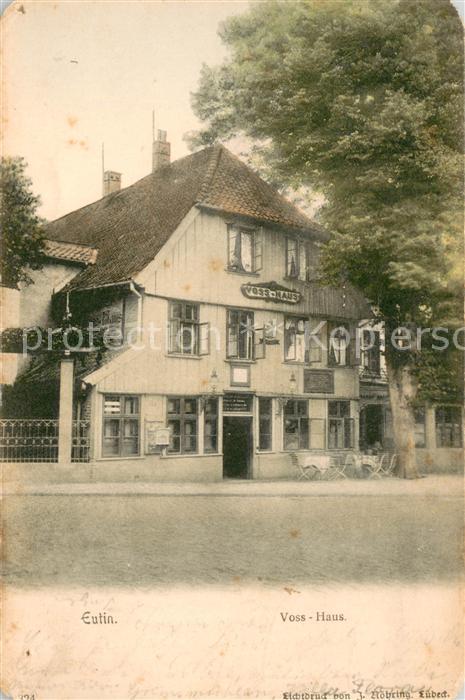 Eutin Schleswig-Holstein Gaststaette Voss Haus