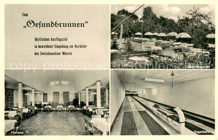 Bad Zwischenahn Ausflugslokal Zum Gesundbrunnen Sommergarten Festsaal Kegelbahn