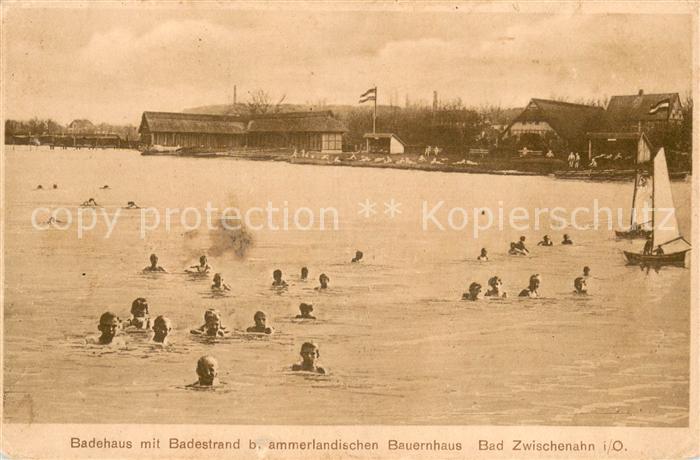 Bad Zwischenahn Badehaus mit Badestrand beim ammerlaendischen Bauernhaus
