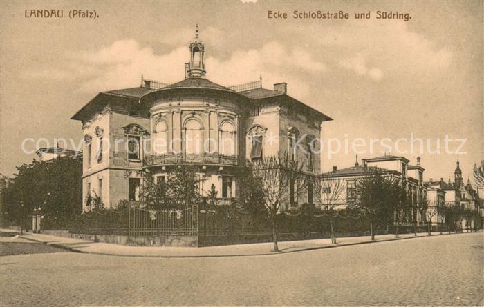 Landau  Pfalz Ecke Schlossstrasse und Suedring