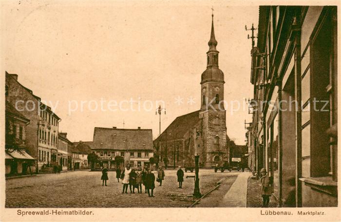 Luebbenau Spreewald Marktplatz Kirche