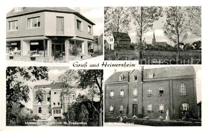 Heimerzheim Kaufhaus Zock Kirche Muetter Erholungsheim St Franziskus St Josefs H