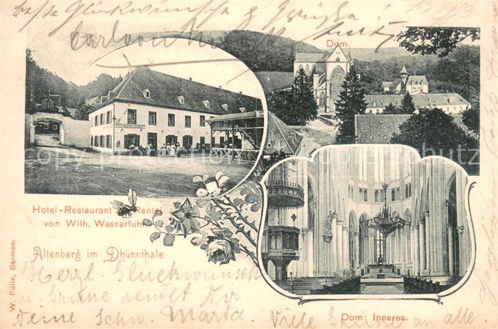 Altenberg Rheinland Hotel Restaurant zur Rentei Dom Inneres