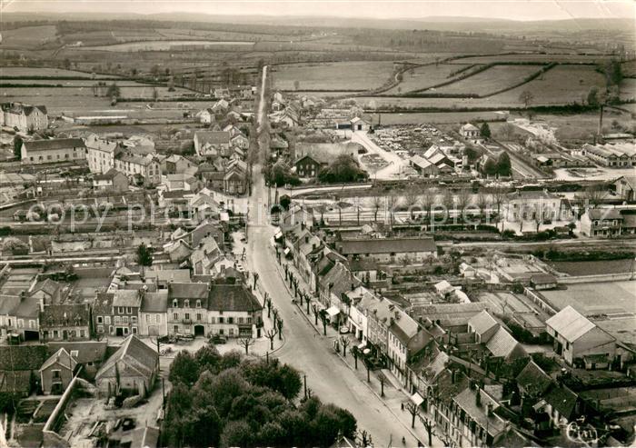 Corbigny 58 Vue aerienne du quartier de la Gare et St Jean