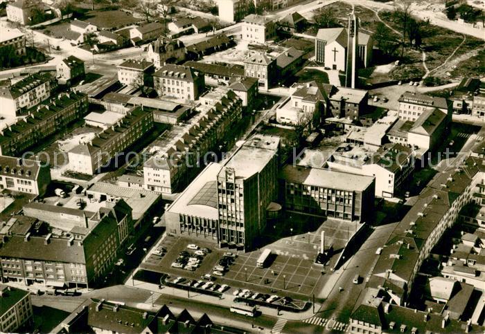 Dueren Rheinland Fliegeraufnahme mit Rathaus