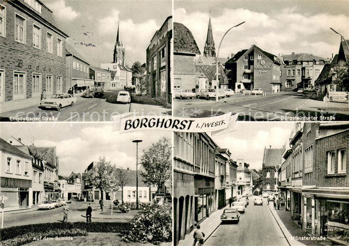 Borghorst Westfalen Emsdettener Str Burgsteinfurter Str Auf dem Schilde Muenster