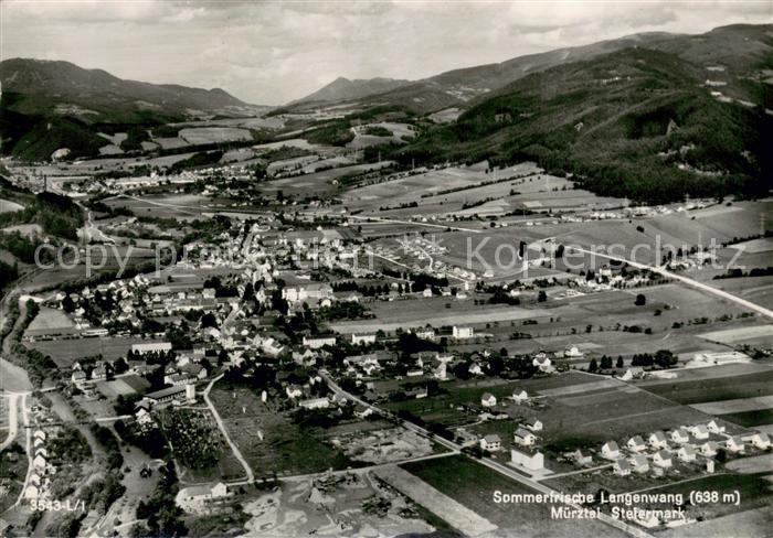 Langenwang Steiermark Muerztal Fliegeraufnahme