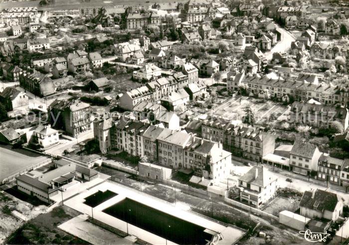 Sarreguemines Vue aerienne En 1er plan la Piscine