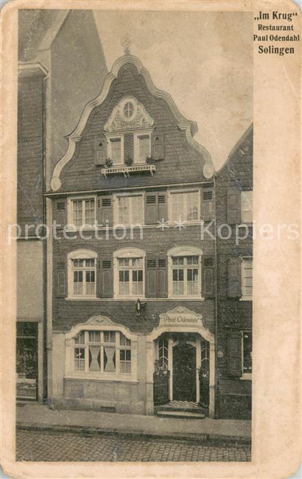 Solingen Restaurant Im Krug Paul Odendahl