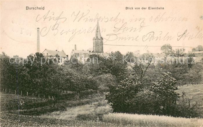 Burscheid Blick von der Eisenbahn
