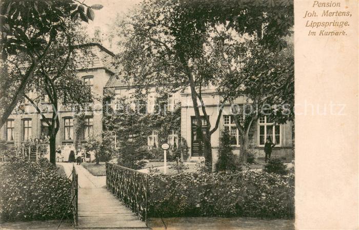 Bad Lippspringe Pension Joh. Mertens Kurpark