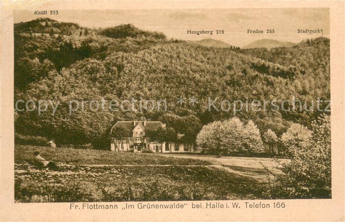 Halle Westfalen Restaurant Im Gruenenwalde mit Knuell-Berg