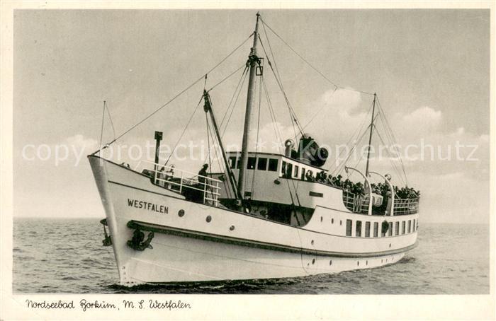 BORKUM Nordseebad Niedersachsen M. S. Westfalen