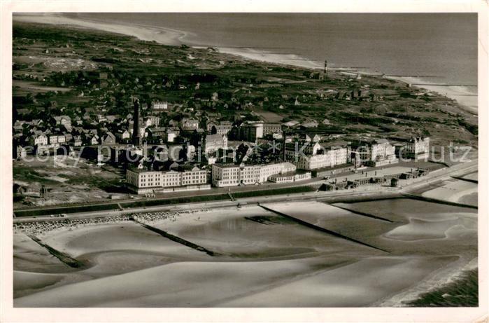 BORKUM Nordseebad Niedersachsen Fliegeraufnahme Strand