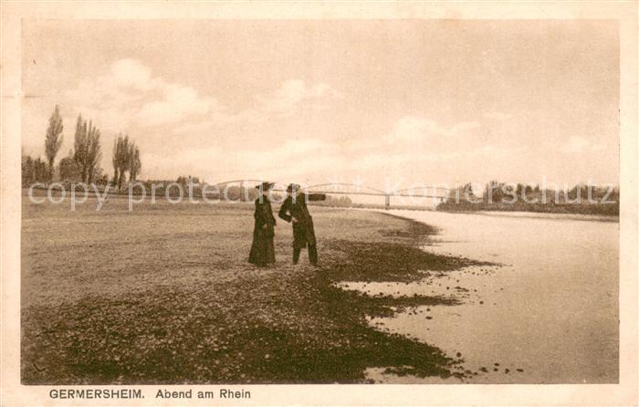 Germersheim Abend am Rhein
