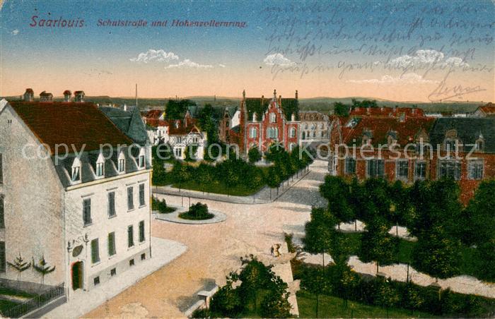 Saarlouis Schulstrasse mit Hohenzollernring