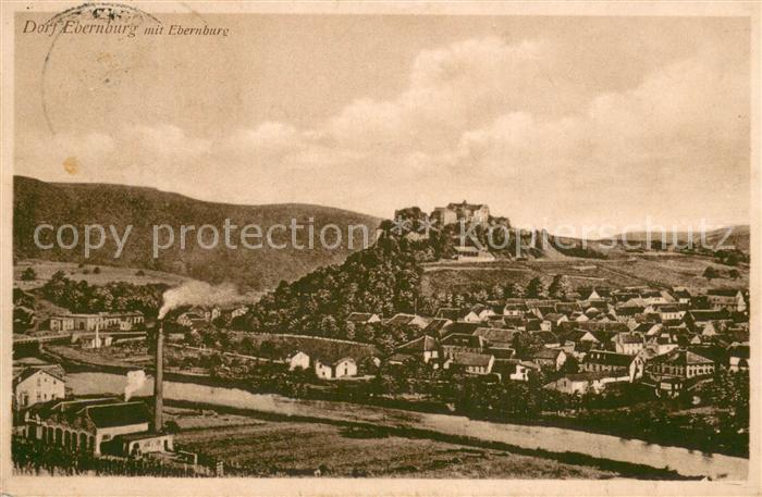 Ebernburg Dorf Ebernburg mit Ebernburg