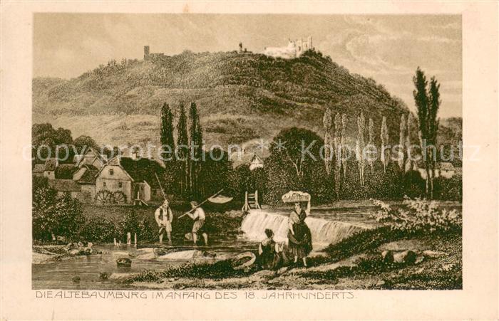 Bad Muenster Stein Ebernburg Die Altebaumburg Anfang d. 18. Jahrh.