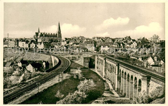 Friedberg Hessen Stadt mit Viadukt