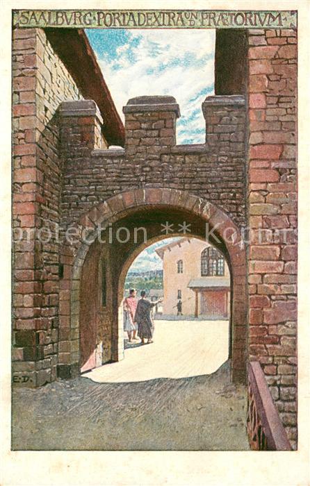Saalburg Bad Homburg Partie am Tor