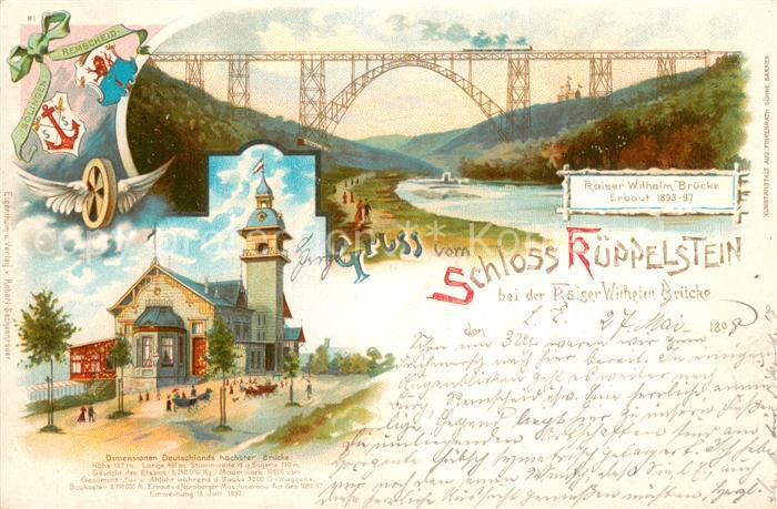 Reinshagen Remscheid Schloss Rueppelstein Kaiser-Wilhelm-Bruecke