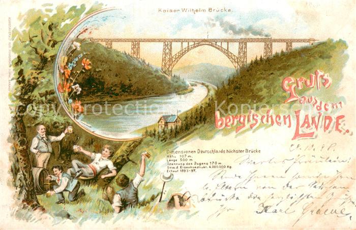 Muengsten Kaiser-Wilhelm-Bruecke Vatertags-Ausflug