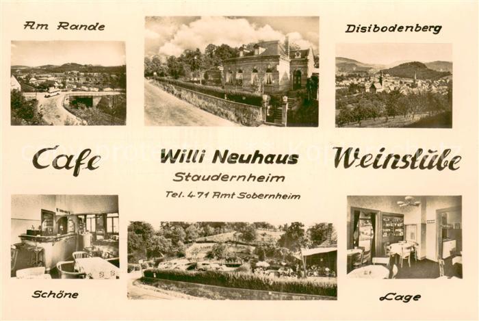 Staudernheim Disibodenberg Weinstube-Cafe Willi-Neuhaus
