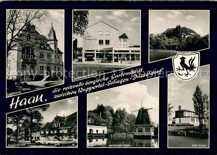 Haan Rheinland Rathaus Kaiserstrasse Heidberger Muehle