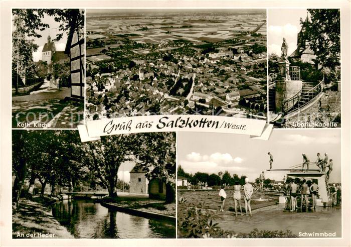 Salzkotten Fliegeraufnahme Schwimmbad Liboriuskapelle