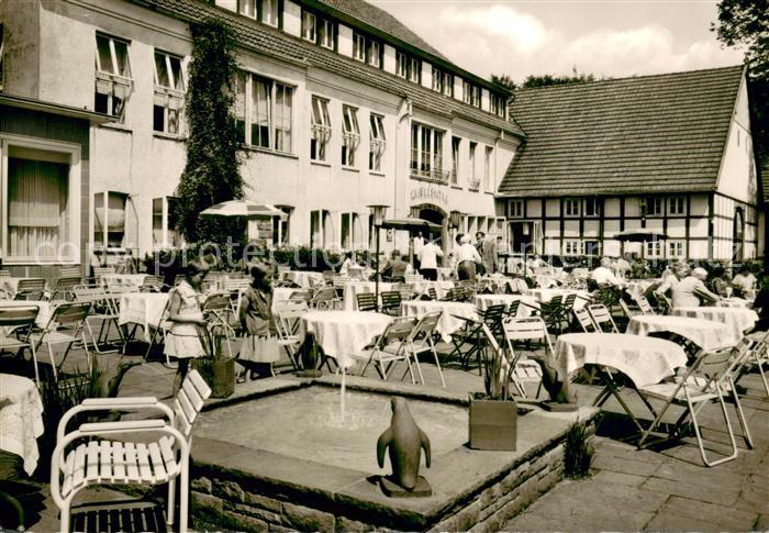 Steinhagen Westfalen Berghotel Quellental Terrasse