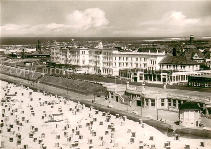 BORKUM Nordseebad Niedersachsen Strand mit Wandelhalle
