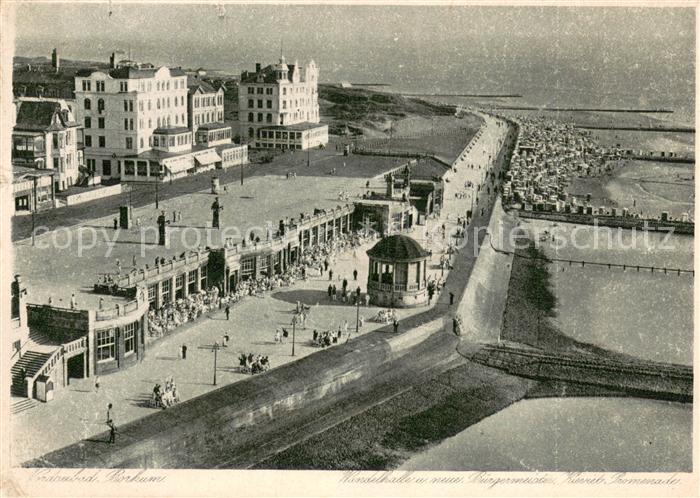 BORKUM Nordseebad Niedersachsen Wandelhalle mit Promenade