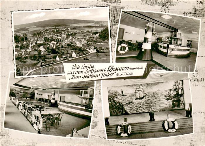 Rhaunen Hunsrueck Totalansicht und Gasthaus Zum Goldenen Anker