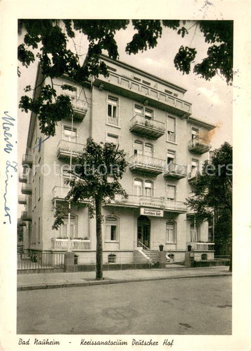 Bad Nauheim Kreissanatorium Deutscher Hof Aussenansicht