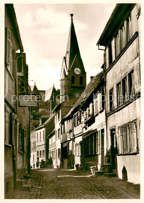 Friedberg Hessen Augustinergasse mit Stadtkirche Schneiderei