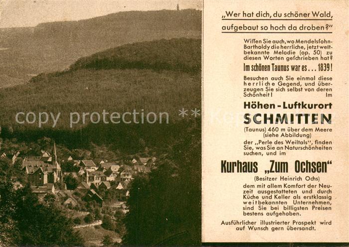 Schmitten Taunus Kurhaus Zum Ochsen